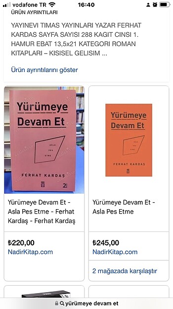  Yürümeye devam et kitabı