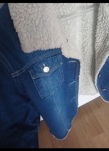11-12 Yaş Beden lacivert Renk Jean ceket