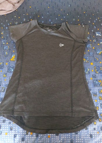 Gri Kısa Kollu Hamile Spor Tişörtü