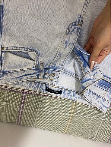 trendyol milla yirtmacli jeans
