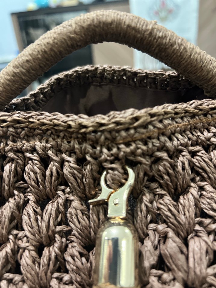 Püsküllü Örgü Bohem Kadın Çanta - Görsel 3