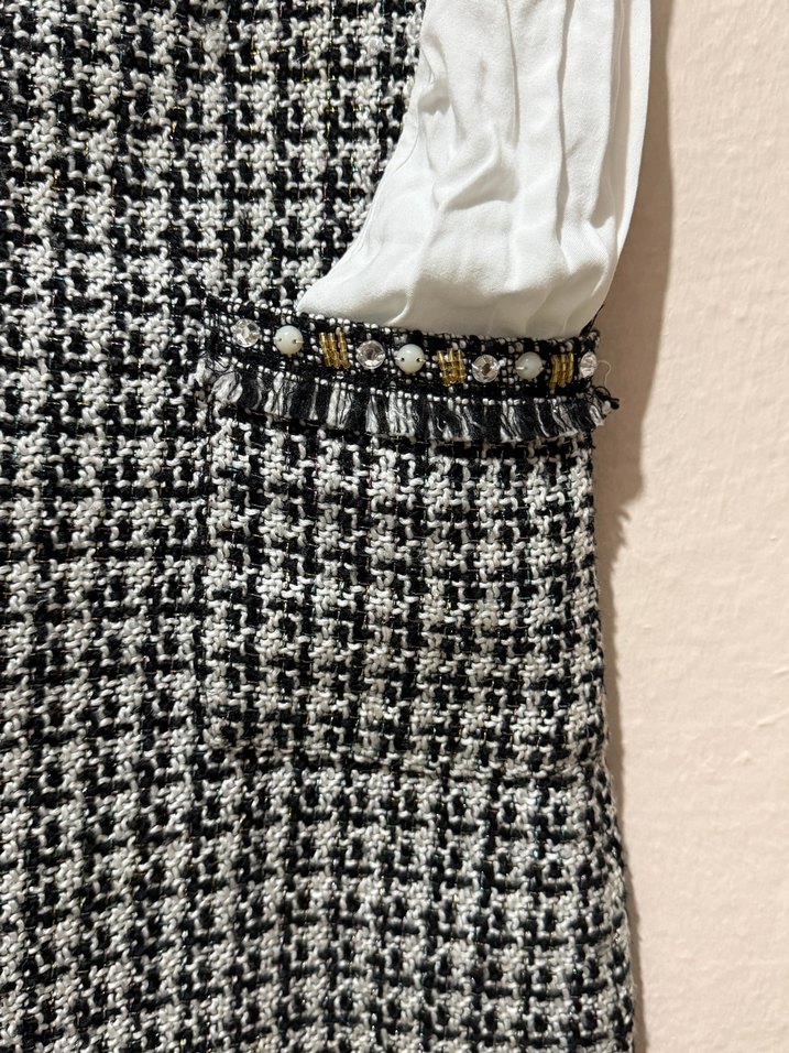 Chanel Kumaş Kız Çocuk Elbise - Görsel 2