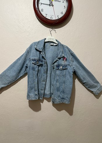 LC WAİKİKİ Kız Çocuk Nakışlı Oversize Denim Ceket - Görsel 2