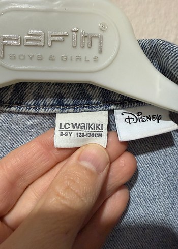 LC WAİKİKİ Kız Çocuk Nakışlı Oversize Denim Ceket - Görsel 3