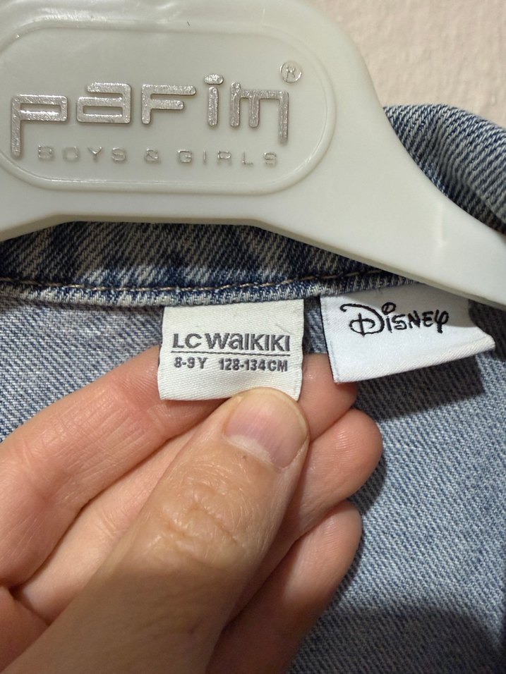 LC WAİKİKİ Kız Çocuk Nakışlı Oversize Denim Ceket - Görsel 3