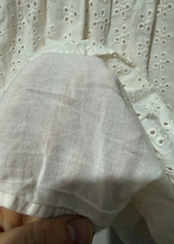 Kız Çocuk Beyaz Dantel Bohem Elbise - Görsel 3