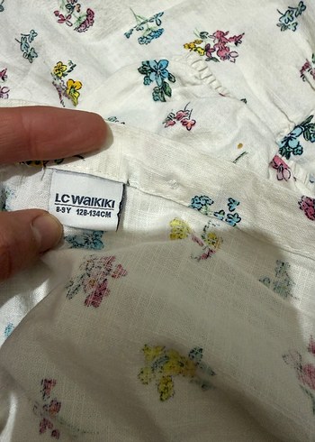 Beyaz Çiçek Desenli Bohem Kız Elbisesi - Görsel 6