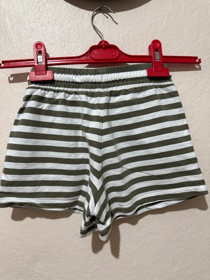 Çizgili Desenli Yeşil Gri Çocuk Takımı - Görsel 5