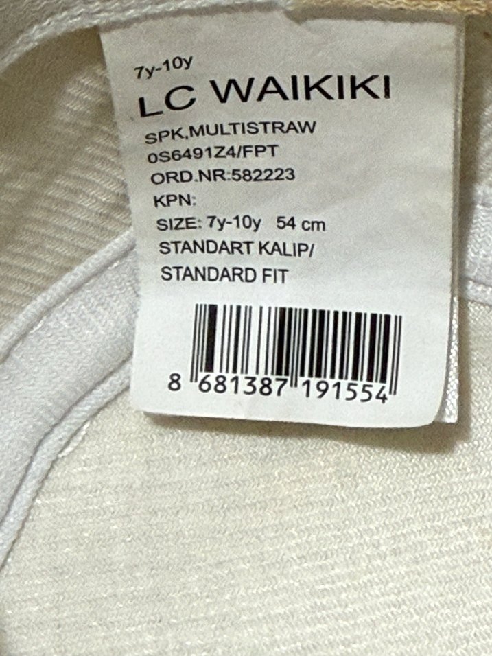 LC Waikiki Kız Çocuk Renkli Bohem Hasır Şapka - Görsel 4