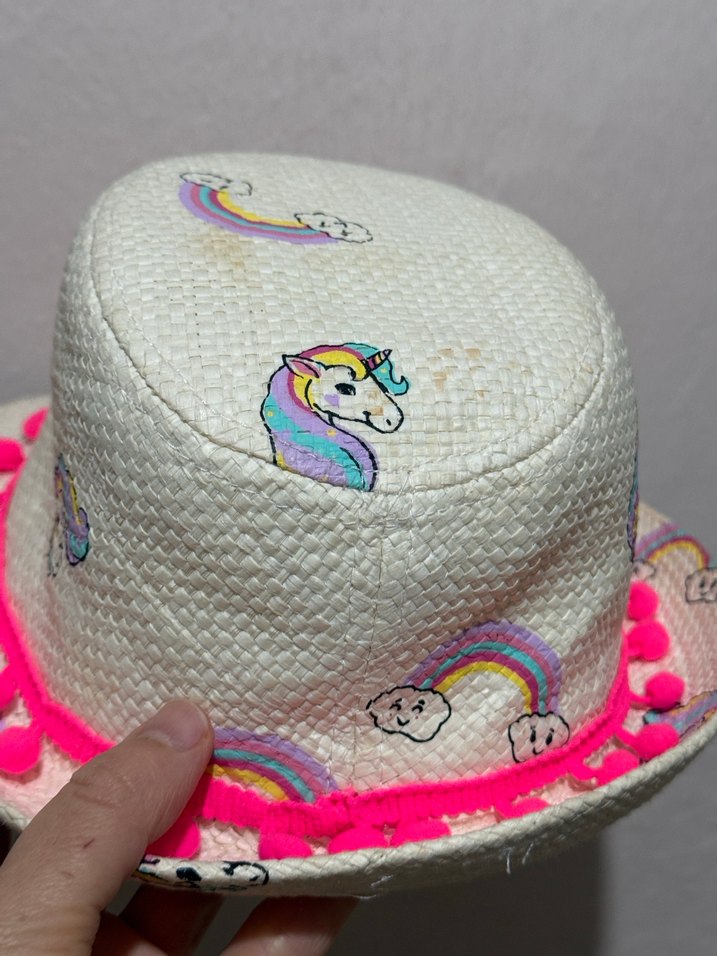 LC Waikiki Kız Çocuk Renkli Bohem Hasır Şapka - Görsel 3