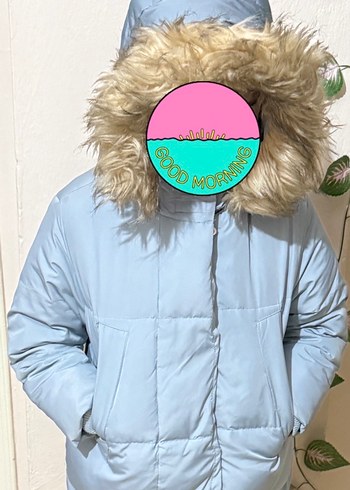 ZARA Gerçek Kaz Tüyü Kız Çocuk Mont - Görsel 2