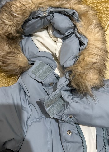 ZARA Gerçek Kaz Tüyü Kız Çocuk Mont - Görsel 6