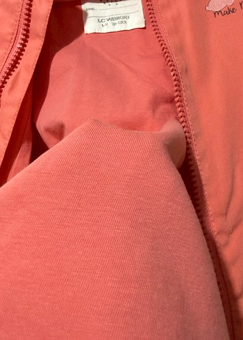 Kız Çocuk Pembe Kapüşonlu Yağmurluk - Görsel 4