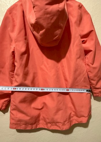 Kız Çocuk Pembe Kapüşonlu Yağmurluk - Görsel 7