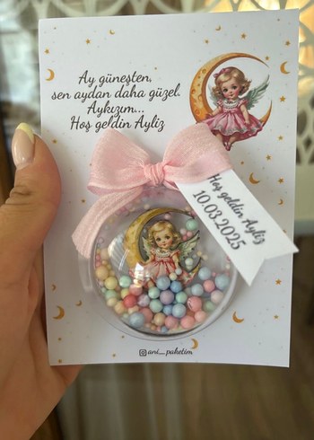 Pembe Boncuklu Bohem Çocuk Hediyelik