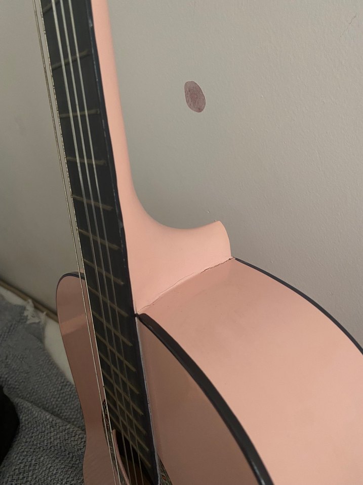 Pastel Pembe Klasik Gitar - Görsel 2