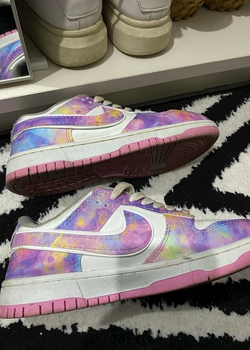 Bağcıklı Pastel Renkli Kadın Spor Ayakkabı - Görsel 4