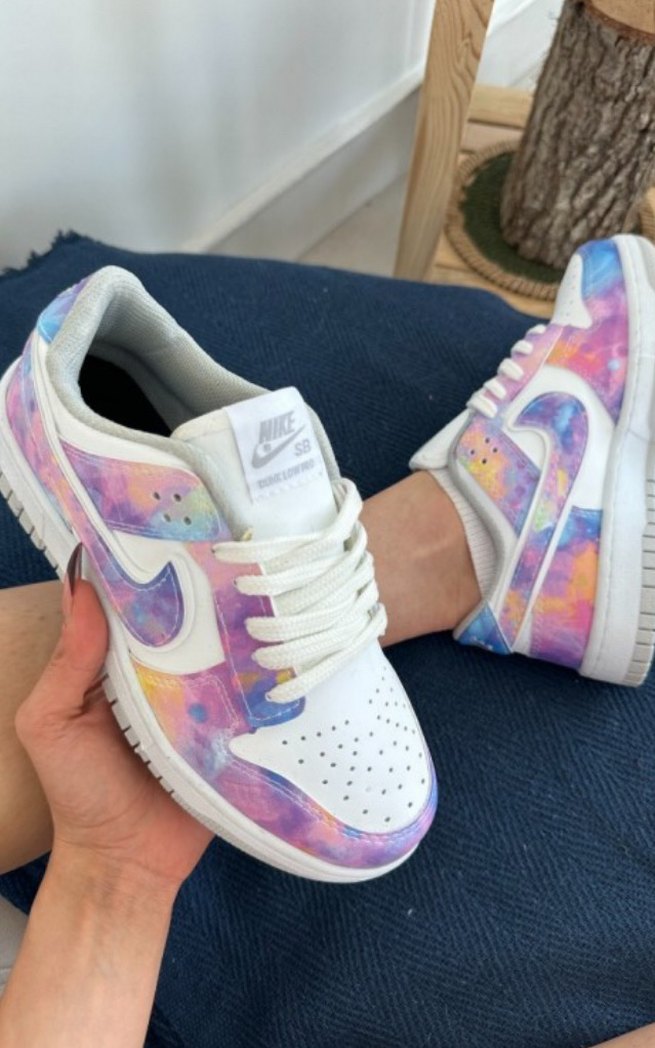 Bağcıklı Pastel Renkli Kadın Spor Ayakkabı - Görsel 3