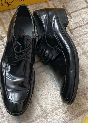 Siyah Parlak Klasik Erkek Ayakkabı - Görsel 3