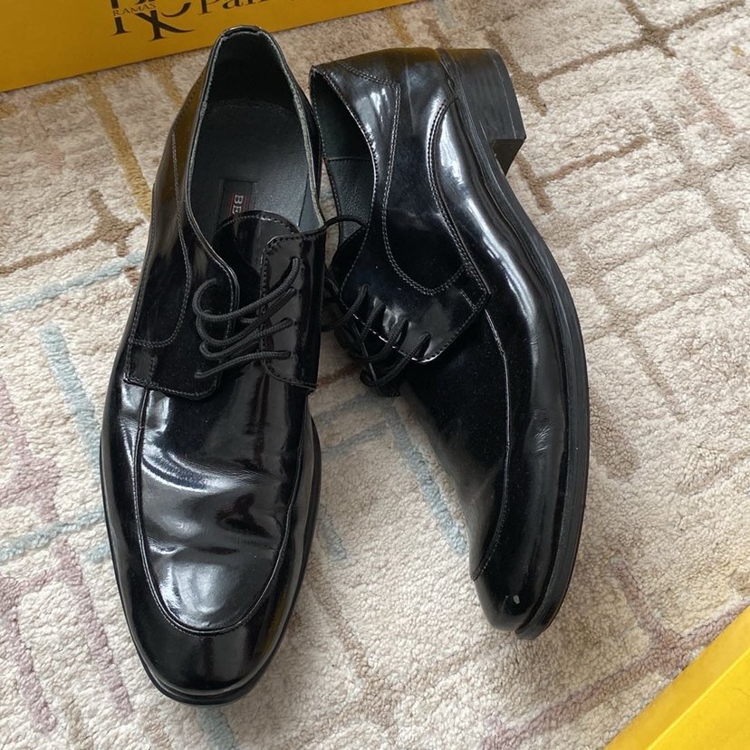 Siyah Parlak Klasik Erkek Ayakkabı - Görsel 3