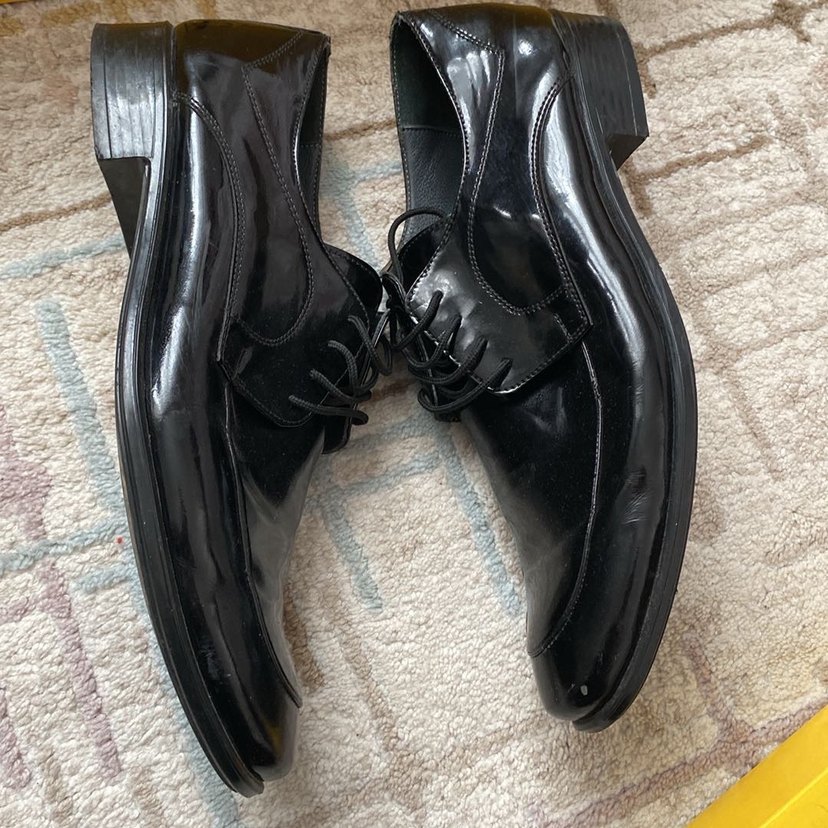 Siyah Parlak Klasik Erkek Ayakkabı - Görsel 2