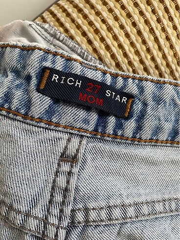 27 Beden Mom jean kot pantolon