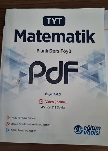 TYT Matematik Planlı Ders Föyü PDF Kitabı