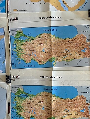  Beden Renk Coğrafi Haritalar 10 tane