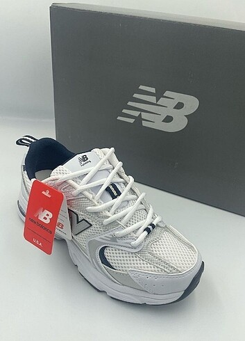 38 Beden beyaz Renk NEW BALANCE BEYAZ LACİVERT