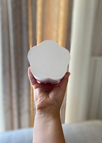 Diğer Pastel Pembe Çiçekli Dekoratif Mum