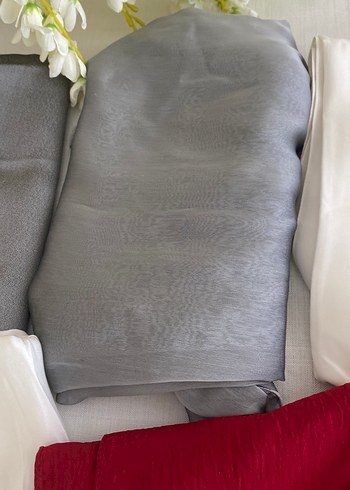 Kırmızı Parlak Kadın Şal - Görsel 5