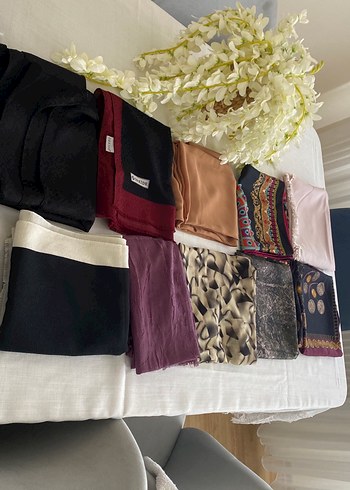 Bordo Drapeli Kadın Şal ORKİDE - Görsel 3