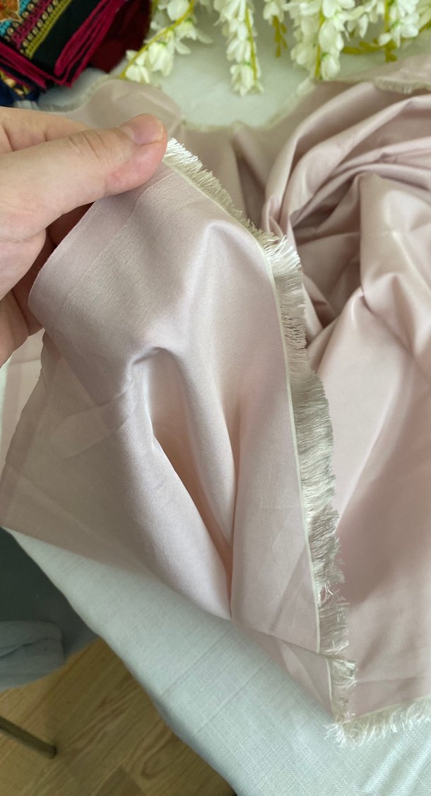 Bej Kadın İpek Dokulu Bohem Şal - Görsel 3