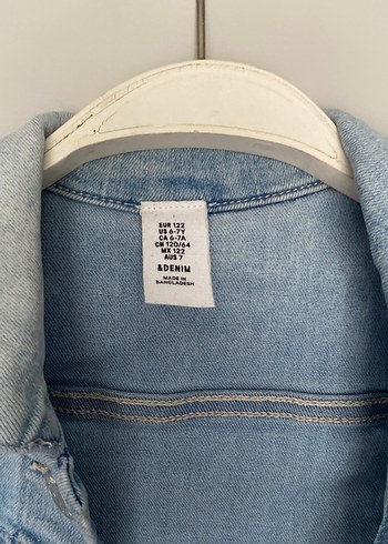 Düğmeli Mavi Denim Ceket - Görsel 6