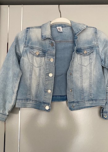Düğmeli Mavi Denim Ceket - Görsel 5