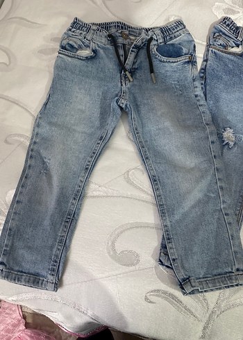 Gri Mavi Bol Kesim Erkek Kot Pantolon - Görsel 2