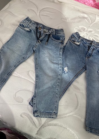 Gri Mavi Bol Kesim Erkek Kot Pantolon - Görsel 4