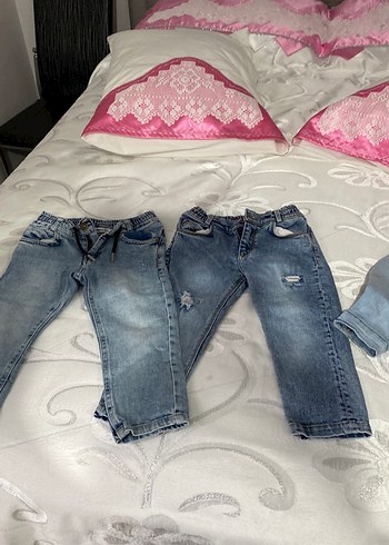 Gri Mavi Bol Kesim Erkek Kot Pantolon - Görsel 7