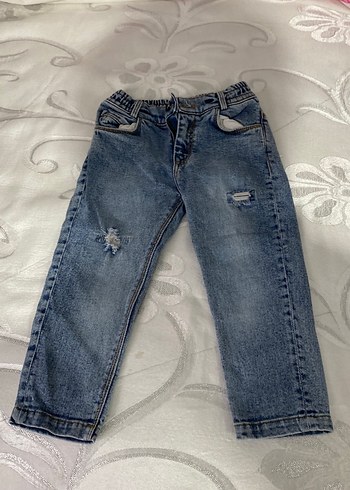 Gevşek Kesim Mavi Erkek Kot Pantolon - Görsel 2