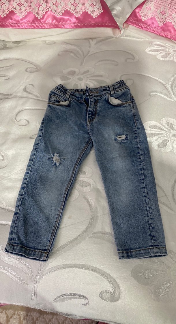 Gevşek Kesim Mavi Erkek Kot Pantolon - Görsel 2