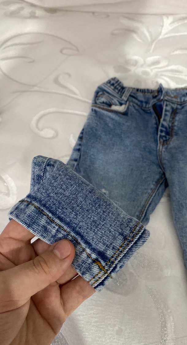 Gevşek Kesim Mavi Erkek Kot Pantolon - Görsel 3