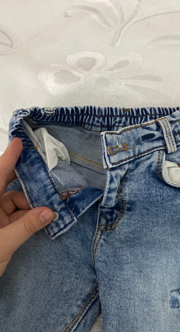 Gevşek Kesim Mavi Erkek Kot Pantolon - Görsel 4