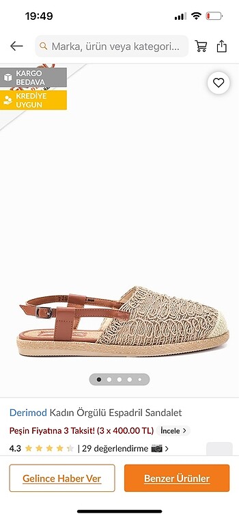 Derimod Derimod espadril