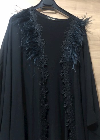 Diğer Siyah Uzun V Yaka Gotik Elbise