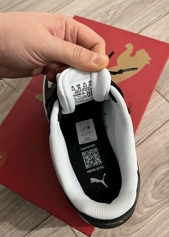 Siyah Beyaz Puma Spor Ayakkabı - Görsel 5