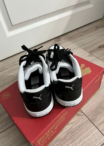 Siyah Beyaz Puma Spor Ayakkabı - Görsel 3