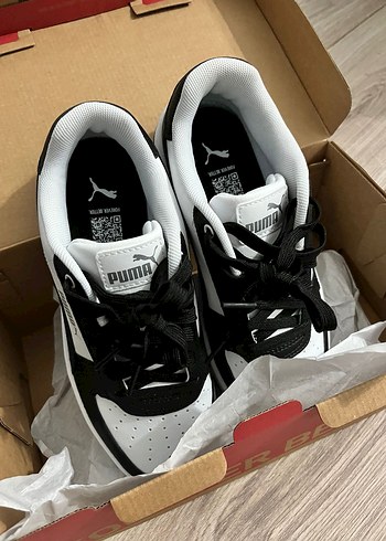 Siyah Beyaz Puma Spor Ayakkabı - Görsel 4