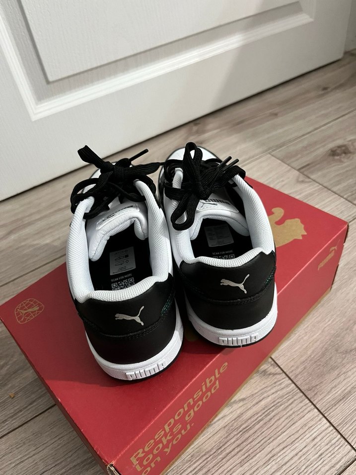 Siyah Beyaz Puma Spor Ayakkabı - Görsel 3