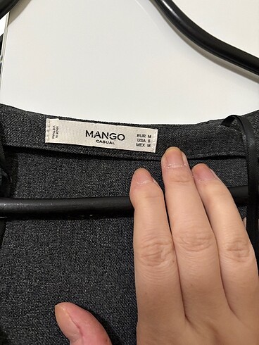m Beden gri Renk Mango ceket elbise