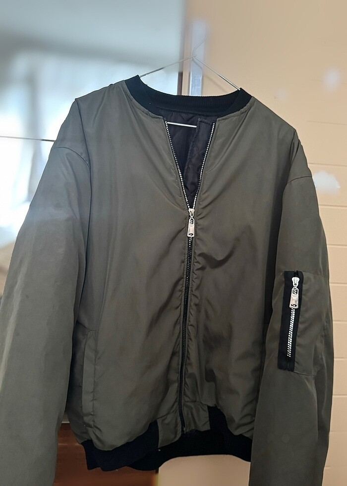 Haki Bomber Ceket - Görsel 2